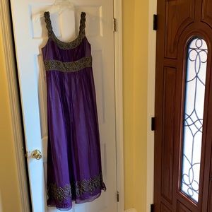 Adrianna Papell Chiffon Gown with beading